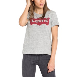 camiseta levis gris mujer