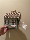 Tissue Box Cover Handmade Knit Cottage On Bird Village Deco