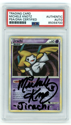 PSA Signed Michele Knotz Jirachi Call of Legends 11/95 Holo Rare