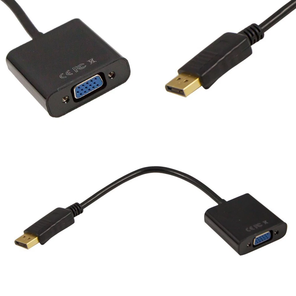 1080P DP2VGA DP Display Port Male to VGA Female Cable Adapter Converter for Dell - Image 4 of 4