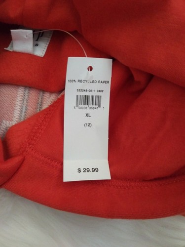 Gap Kids Spell Out Hoodie Orange XL 12 Unisex - Picture 9 of 11