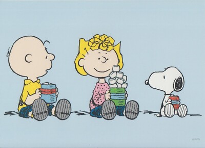 Charlie Brown Peanut Lucy Snoopy Make it a Birthday Greeting Card