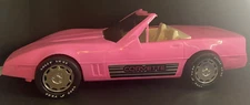 Vintage Large Pink Corvette Car Vehicle Plastic by American Plastic Toys 20X9 in