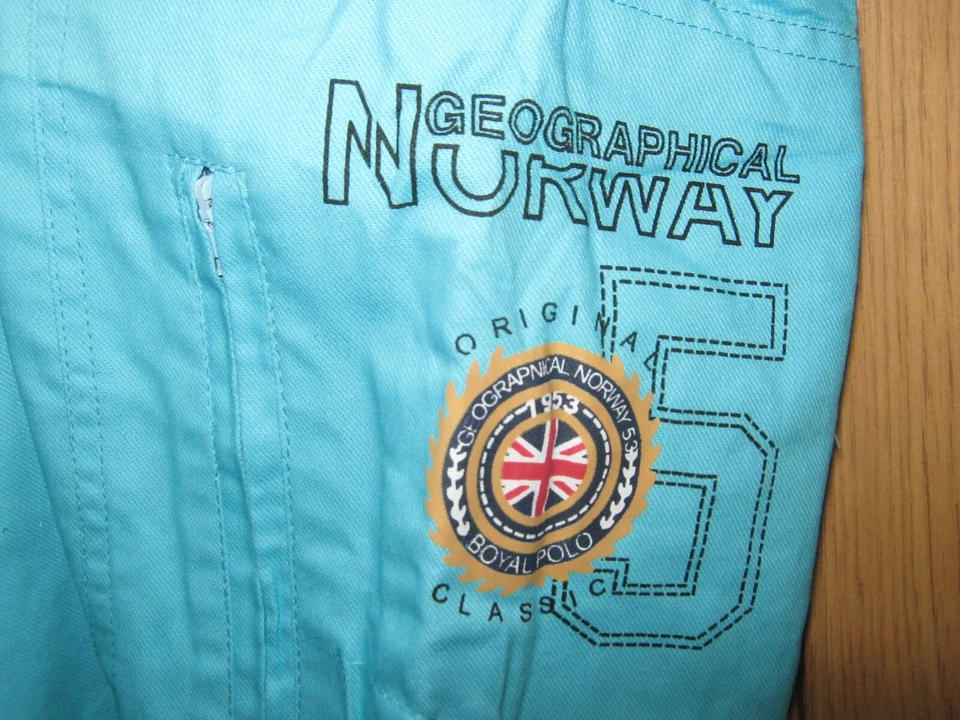 MEN'S BLUE SHORTS GEOGRAPHICAL NORWAY SIZE 2XL VGC - Image 4 of 4