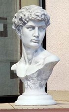 B&uuml;ste David von Michelangelo (S102001) Gartenfiguren Steinfigur Steinguss 67 cm