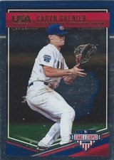 2018 Panini USA Baseball Stars and Stripes Cadyn Grenier #5 Rookie Card RC +. rookie card picture