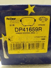 DP41659R EBC Yellowstuff Performance Bremsbeläge passend für Nissan Murano, Skyline