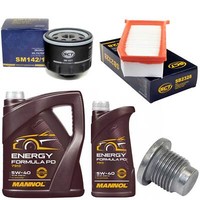MotoröL Filter Set 5W-40 6 Liter + ÖLablassschraube FüR Dacia Lodgy 1.5 Dci JS
