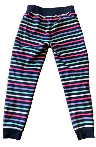 SO Girls Pajama Pants Colorful Striped Comfort Youth Size S Small 7 8 Fleece GUC - Picture 2 of 9