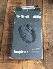 New Open Box Fitbit Inspire 3 Heart Rate Monitor Health Fitness Tracker Black