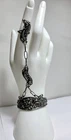Vintage Sterling Silver Slave Cuff Bracelet & Ring by HWD 36 grams Native