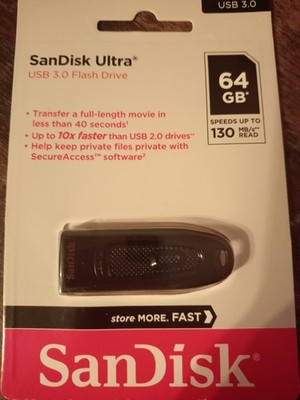 SanDisk Ultra 64 GB USB 3.0 Flash Drive NEU