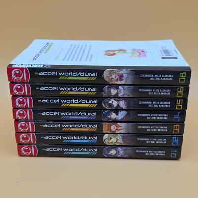 TOKYOPOP Accel World/Dural: Magisa Garden Manga Lot Band 1-6 & 8 Deutsch