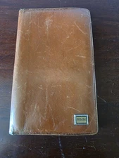 Lot Of 2 Vintage Leather Cover For A Notebook, Planner, or Passport.