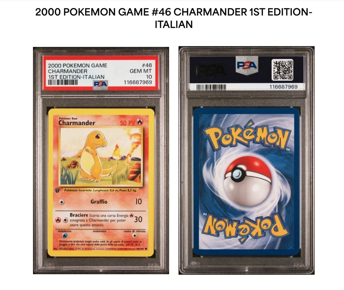 Pokémon TCG Professional Sports Authenticator (PSA) Grade 10