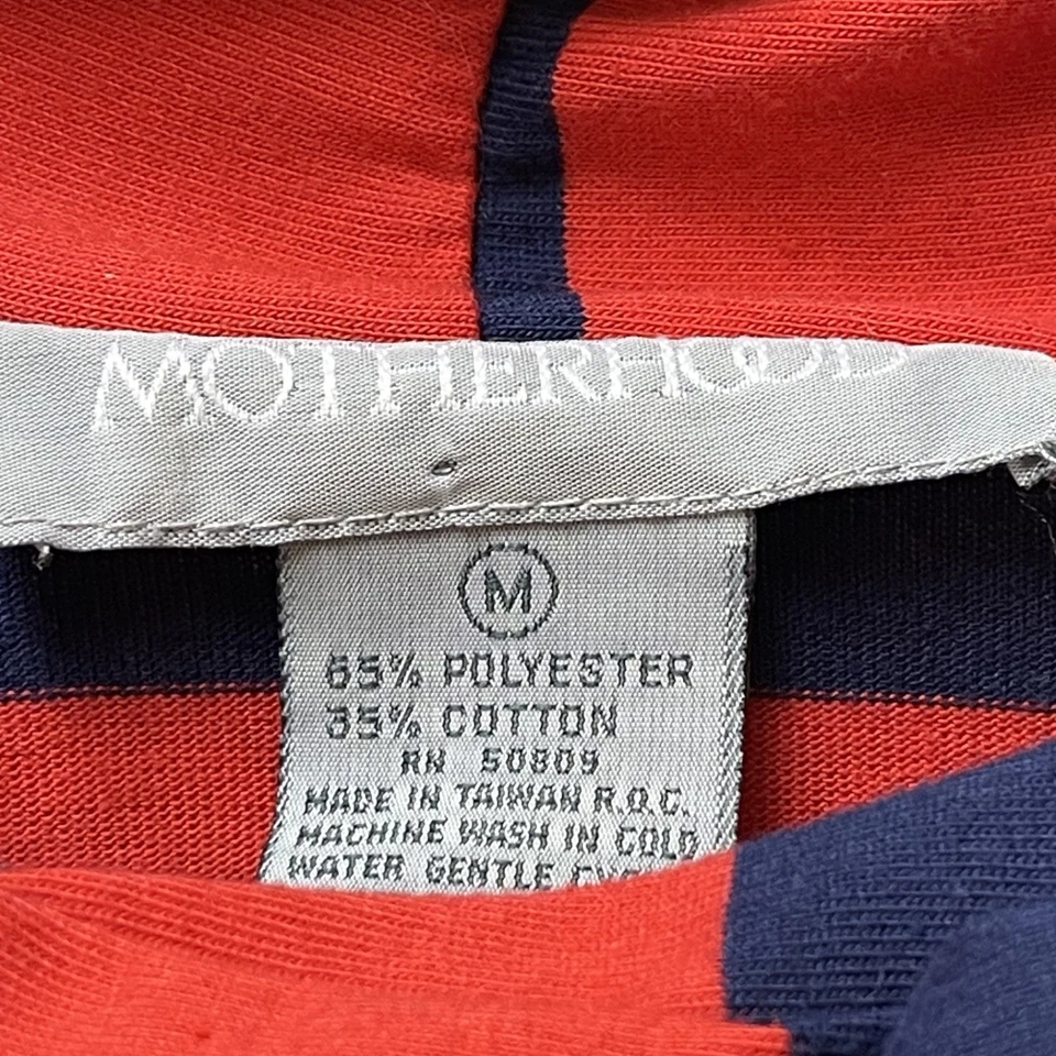 Motherhood Maternity Rugby Striped Long Sleeve Cowl Neck Tunic Medium Soft - Image 3 of 4