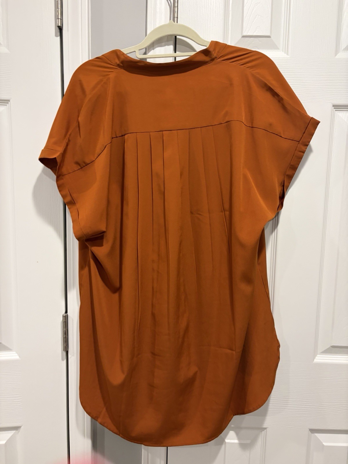 UG Apparel Rust 100% Polyester Button Pleated Tun… - image 2