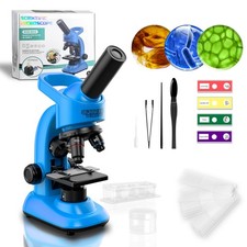 Kids Microscope 40-1600x with 40x-1000x Magnification - STEM Science Kit