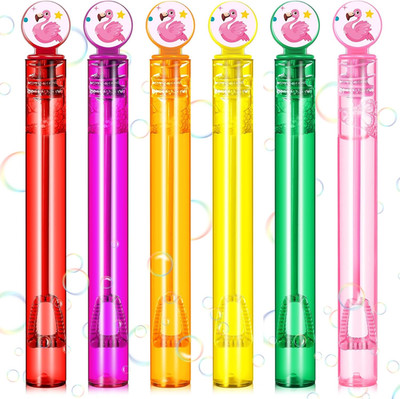 24 Pcs Flamingo Bubble Wand Flamingo Party Favors Mini Bubbles Wands for Kids Bi