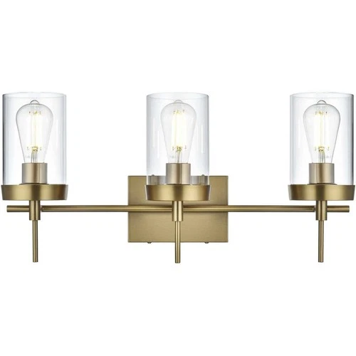 Living District LD7319W24SG Taryin Bathroom Vanity Light Satin Gold - Picture 1 of 8