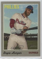2019 Topps Heritage High Number 1970 Cloth Stickers Bryce Harper #22 1m01