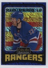 2024-25 O-Pee-Chee Platinum Retro Blue Luster 52/100 Alexis Lafreniere #R17 04z0
