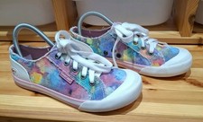 Rocket Dog Jazzin Multicoloured Canvas Trainers Shoes Size 5/38/us7 Low top