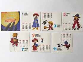 Sega Saturn Cotton 2 II w/Spine Reg-Card Calendar SS Success Shooter Game Japan