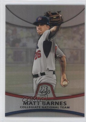 2010 Bowman Platinum Prospects Thin Stock Refractor /999 Matt Barnes #PP30 sh7