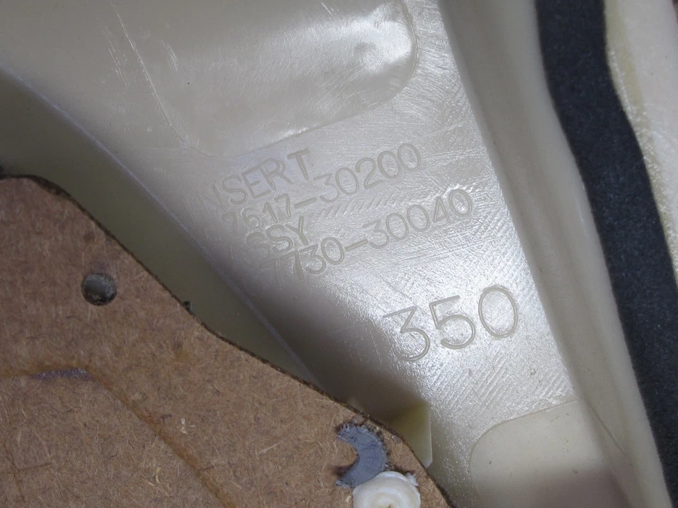 01-02 LEXUS JZS160L GS430 GS300 CONJUNTO DE 2 PAINÉIS DE TAMPA DE ACABAMENTO INTERNO DE PORTA TRASEIRA FABRICANTE DE EQUIPAMENTO ORIGINAL - Imagem 3 de 4