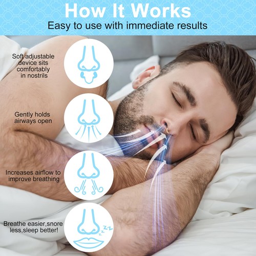 GNASAL Easy Breath Titanium Nasal Dilator for Snore Reduction Nasal Congestio... - Picture 4 of 8