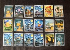 Pokemon x Van Gogh Set | 18x Fan Art Karten | inkl Pikachu with Grey Felt Hat