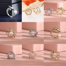 Jewelry Gift Rhinestone Ring Scarf Hollow Scarf Brooches Simplicity Crystal