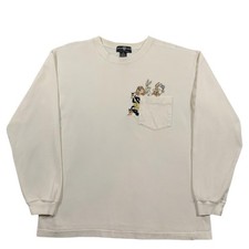 Vintage 90s Warner Bros Looney Tunes Long Sleeve Shirt Size Medium