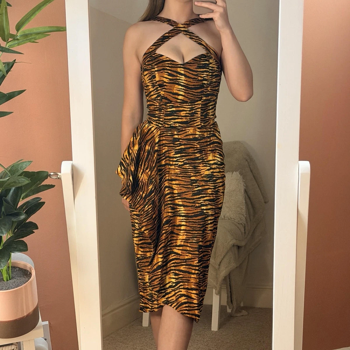 Animal Print Orange Dresses for Women for sale | eBay UK