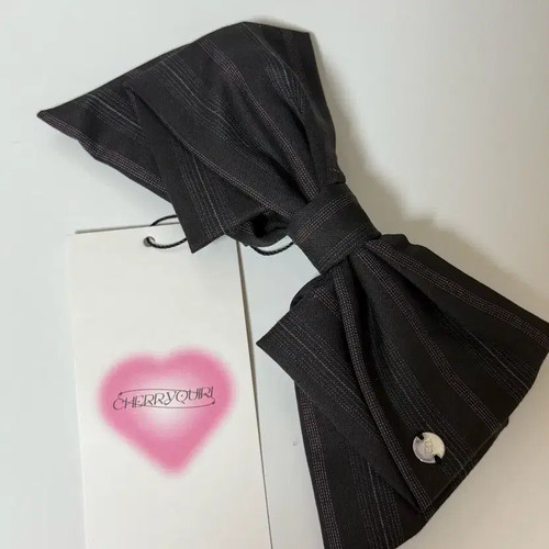 Black Cherry Ribbon Hairpin - New with Tag