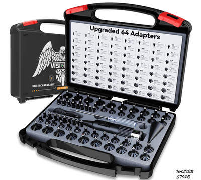 USB Rechargeable Green Laser Bore Sight Kit w/ 64 Adapters 0.17 12GA