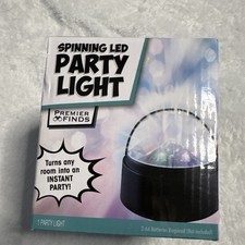 Premier Finds PA-6050 Spinning LED Party Light, Black/Multicolor Stars