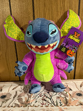 Disney Lilo  Stitch Halloween Stitch Plush Toy Purple Green with Tag