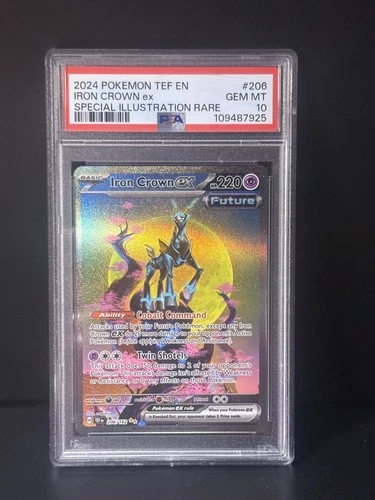 Pokémon Iron Crown EX 206/162 PSA 10 Scarlet & Violet Temporal Forces SIR