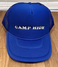 Camp High Trucker Hat Blue NEW