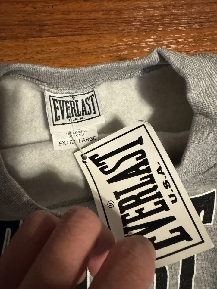 Vintage Everlast USA Gray Sweater Crewneck Mens XL Made In USA NWT - Image 3 of 4