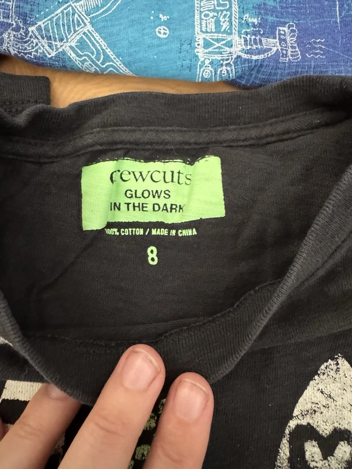 Crewcuts J Crew Boys Tshirts Size 8 Glow In The Dark Lot Of 4 - Image 2 of 4