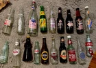 Vintage Glass Soda Bottle Lot Coke Dr Pepper Mello Yello Nehi Boylan Stewart’s