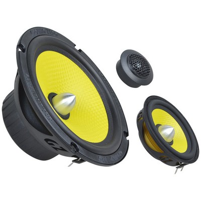 Ground Zero GZTC 165.3X-ACT 165 mm 3-Wege Komponenten-Lautsprecher 200 Watt