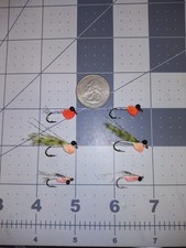 6 Each Alaska Alevin Flies.  Rainbow Trout Dolly Varden Grayling Fly