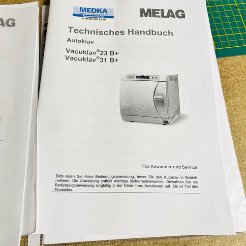 Esterilizador autoclave Melag Vacuklav 31 B+ probado con accesorios poco uso - Imagen 13 de 17