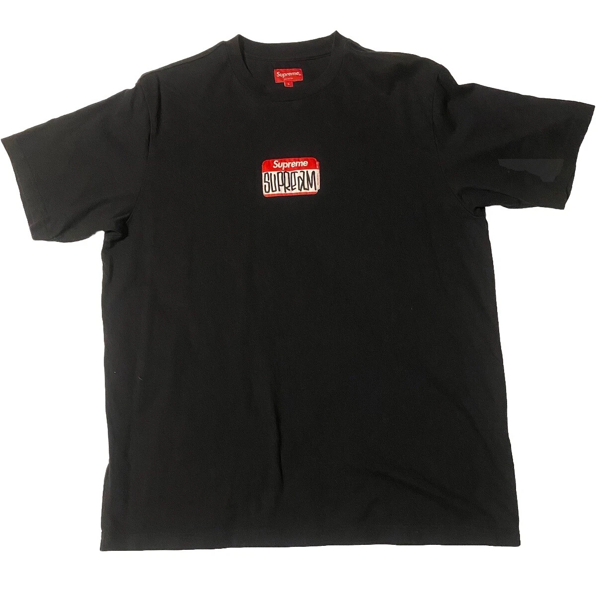 T shirt Supreme Gonz Nametag manches courtes grand noir FW21