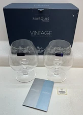 Marquis By Waterford Vintage Brandy Tasting Crystal Glasses, Set Of 2 Germany