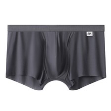Ropa interior de tiro bajo para hombre bolsa en forma de U calzoncillo boxer seductor seda hielo bragas